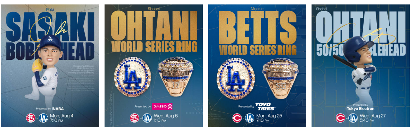 Dodgers promotional schedule