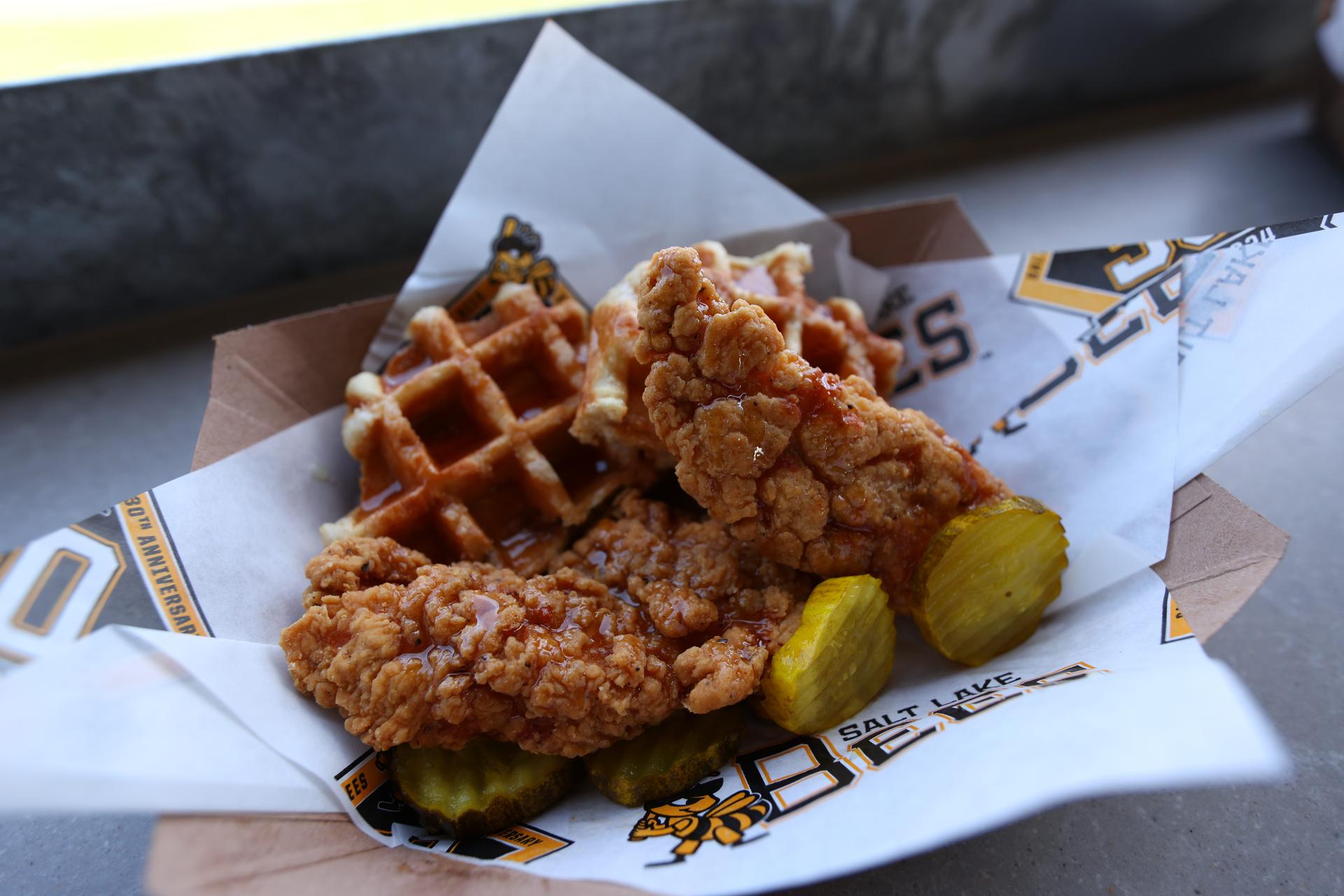 Chicken and waffles