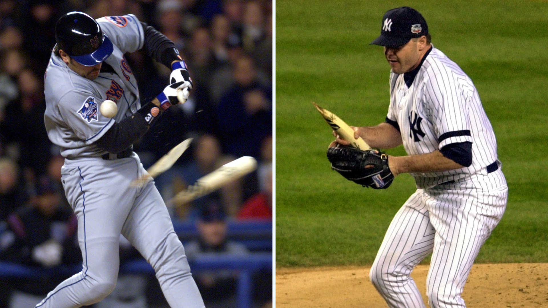 Mike Piazza and Roger Clemens