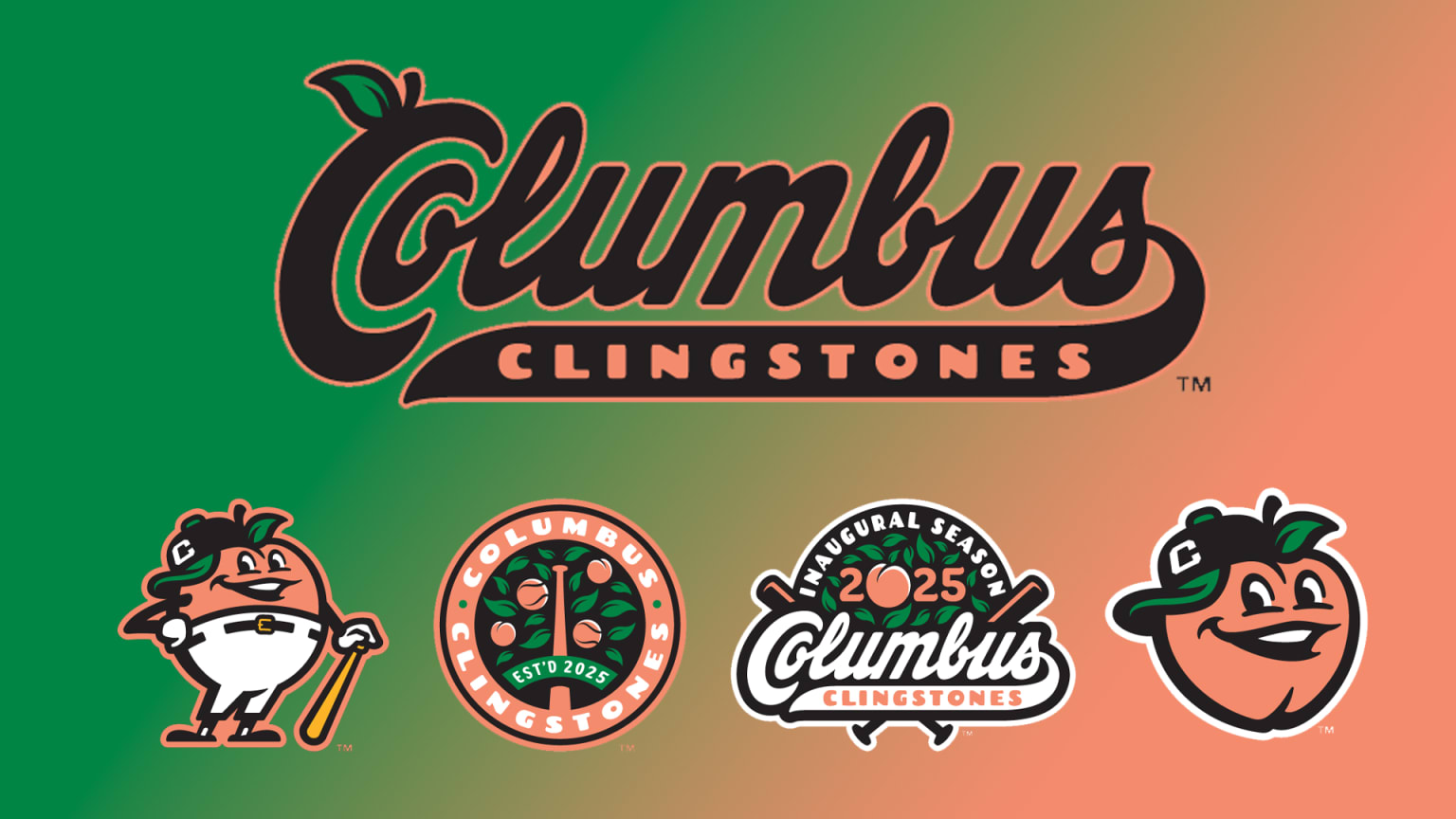 Columbus Clingstones logo set
