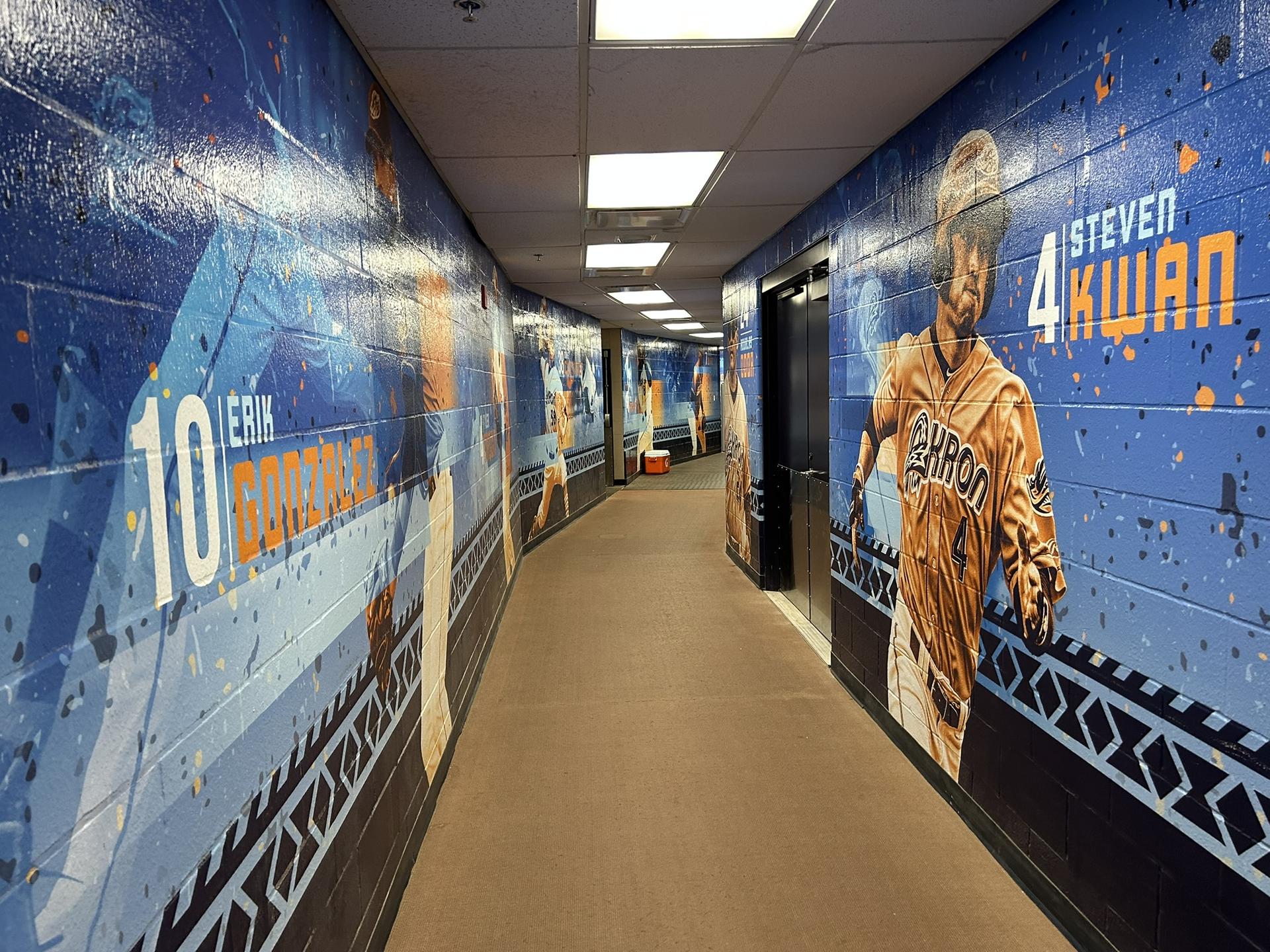 Murals in the clubhouse