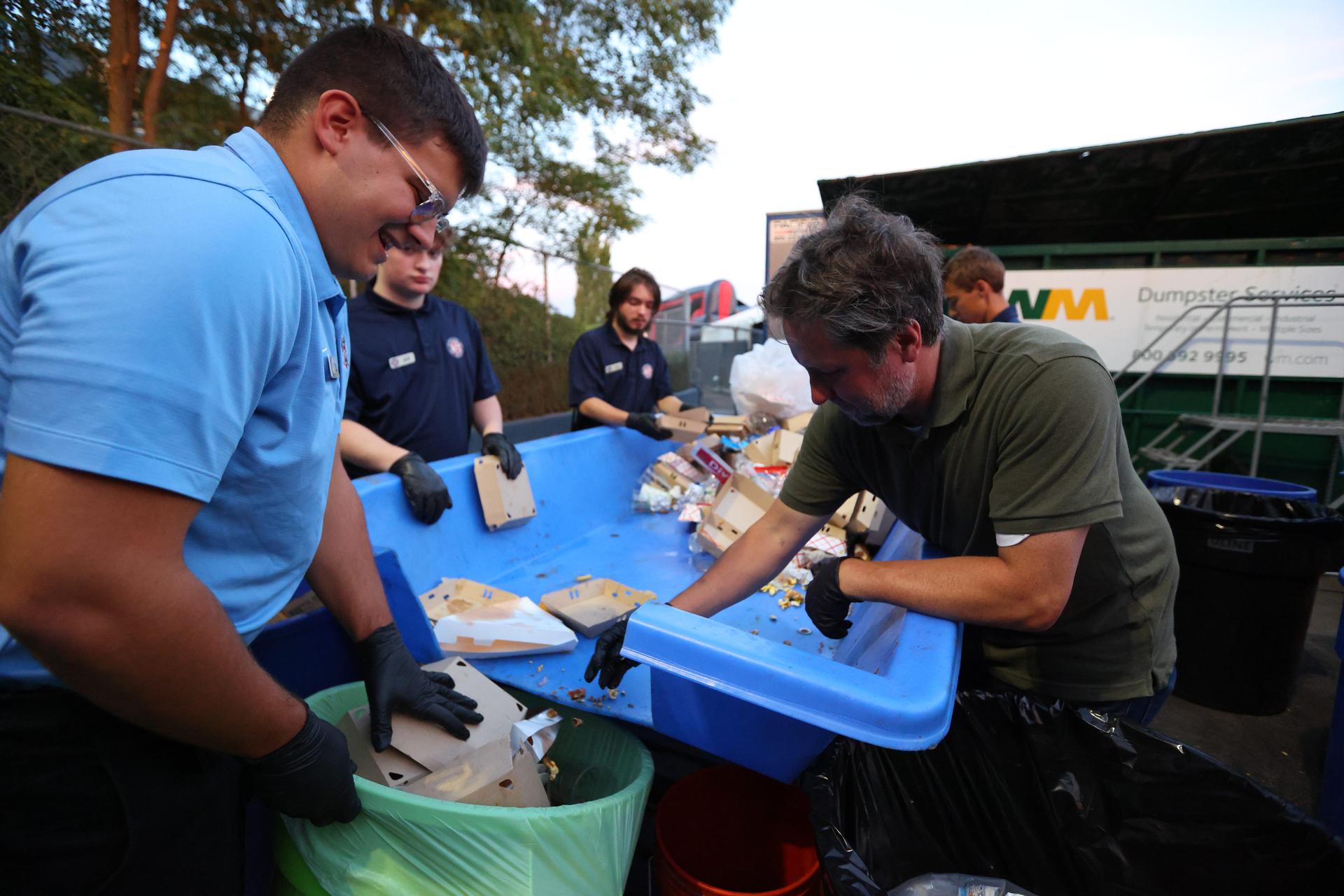 Digging in the trash