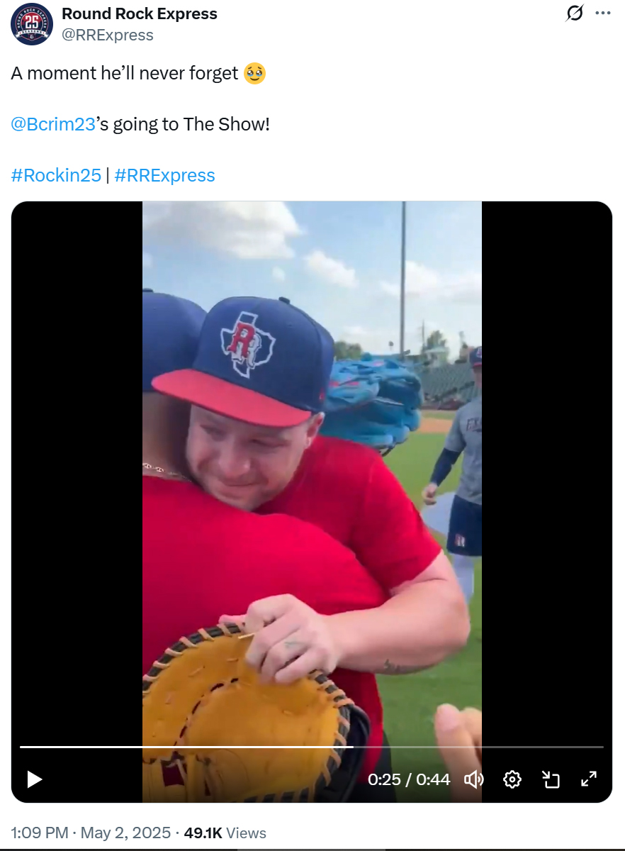 Round Rock Express post on X