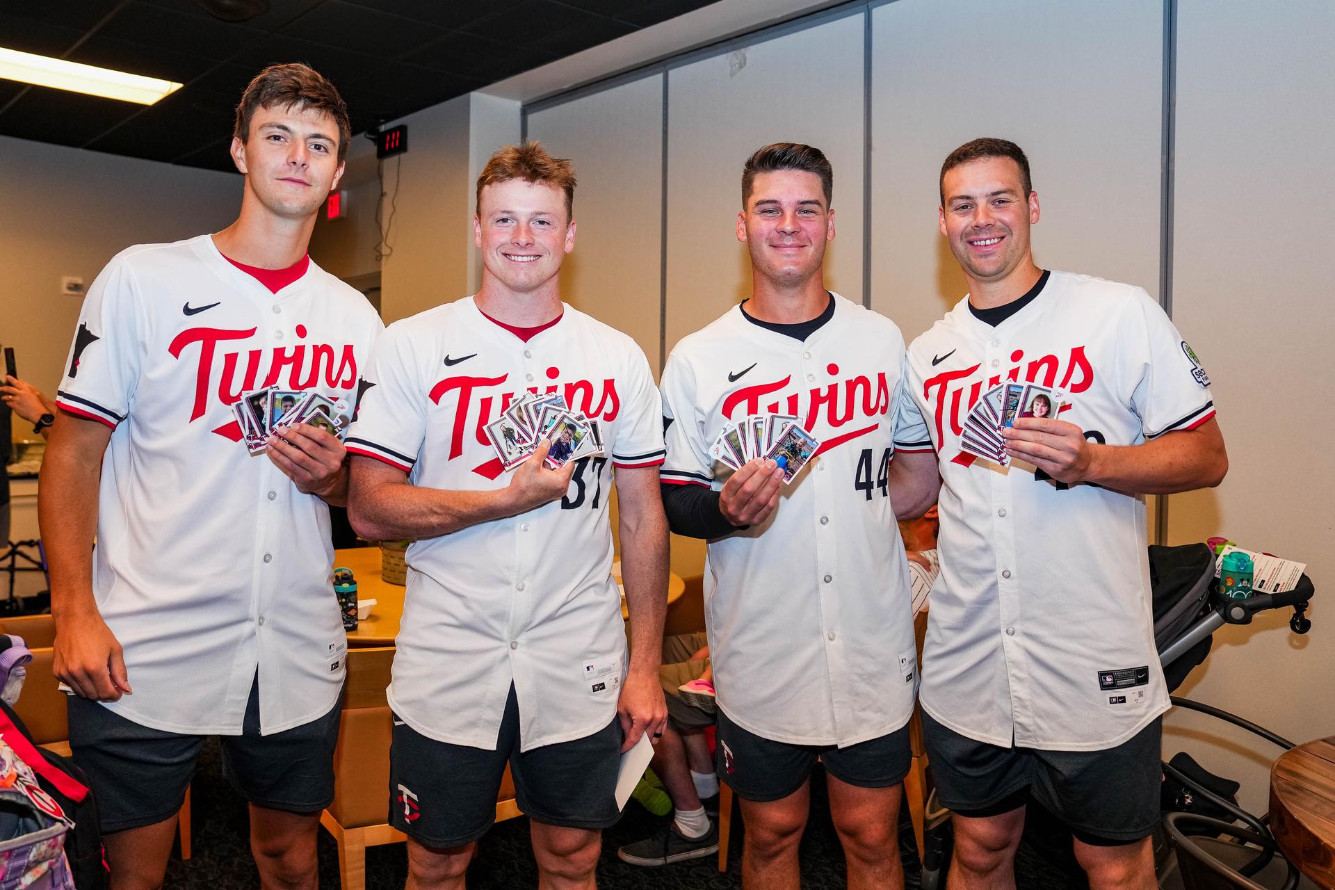 David Festa, Louie Varland, Cole Sands and Justin Topa (Brace Hemmelgarn / Minnesota Twins)