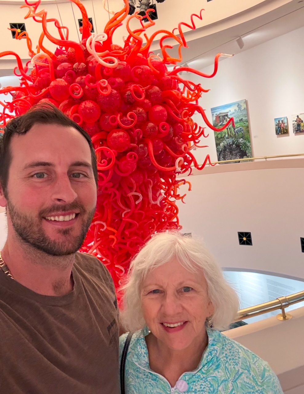 Paul DeJong with his grandmother, Sharon Whipple