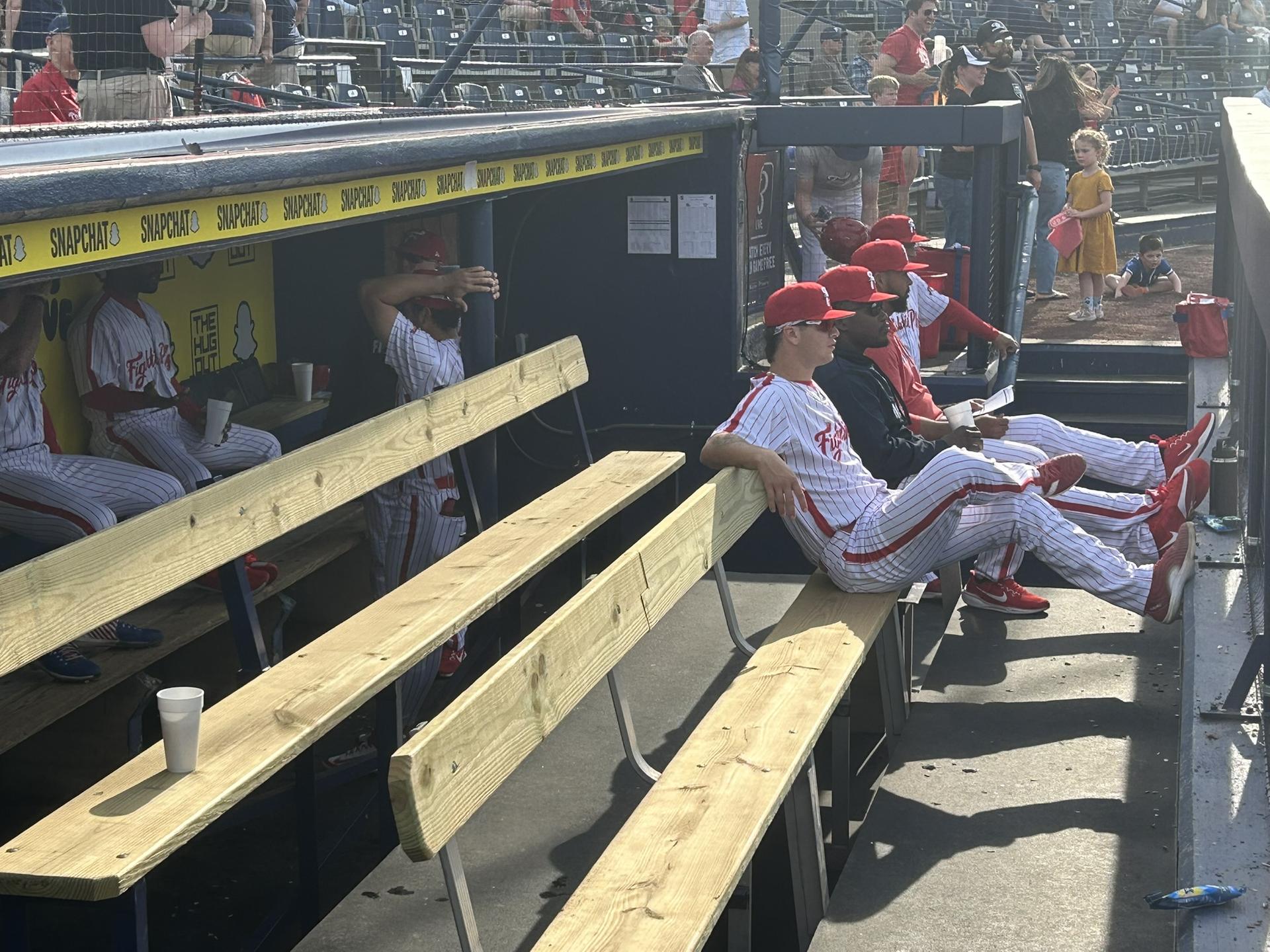 Reading dugout
