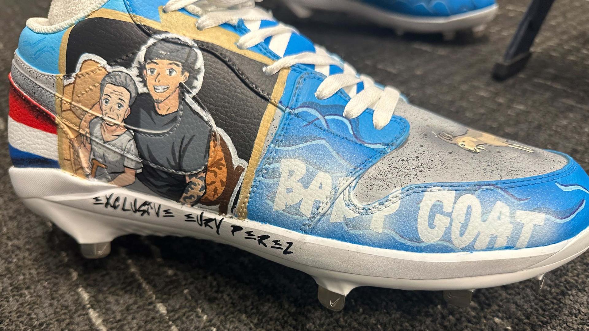 Eury Pérez's cleats