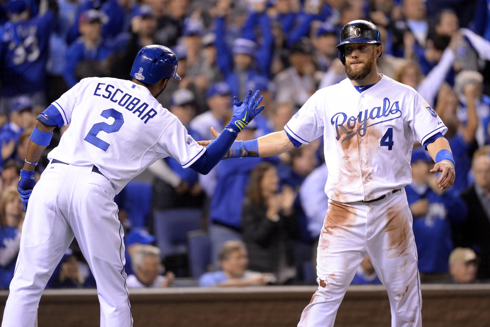 Alcides Escobar and Alex Gordon
