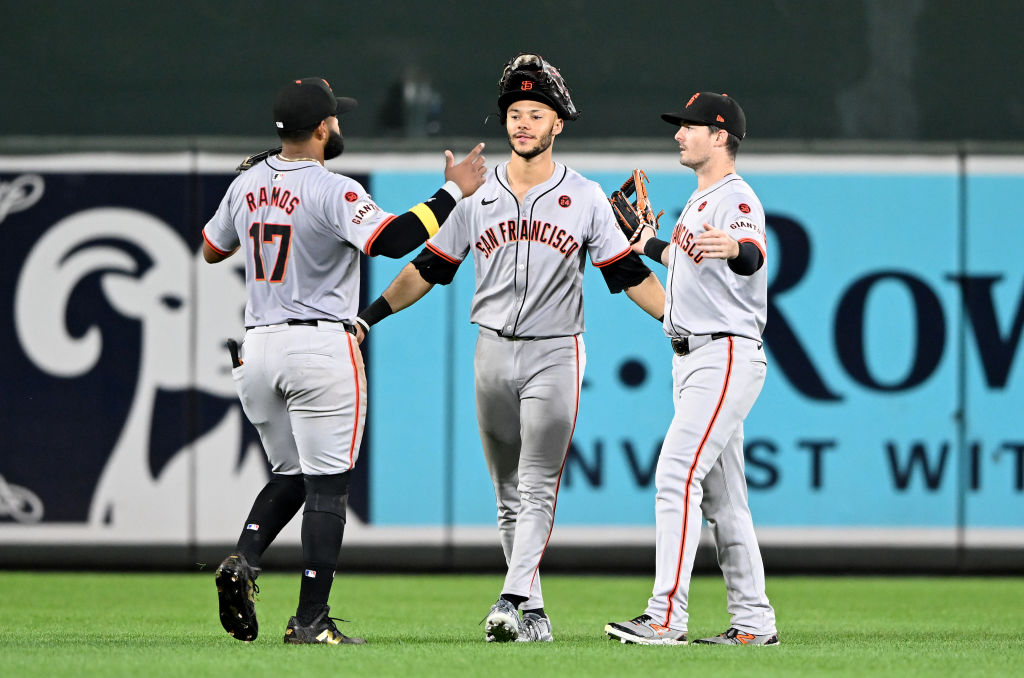 From L to R: Heliot Ramos, Grant McCray, Mike Yastrzemski