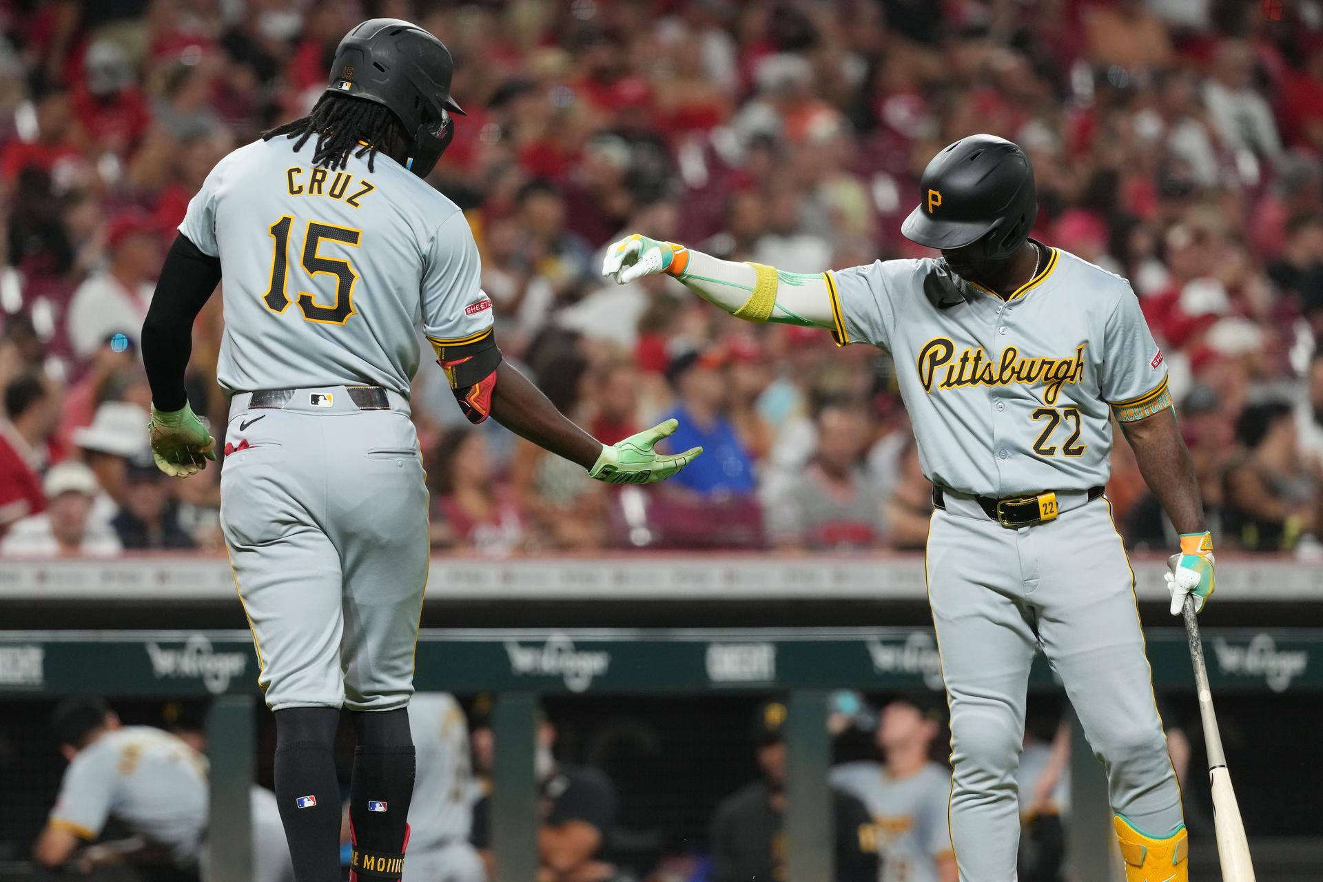 Oneil Cruz and Andrew McCutchen