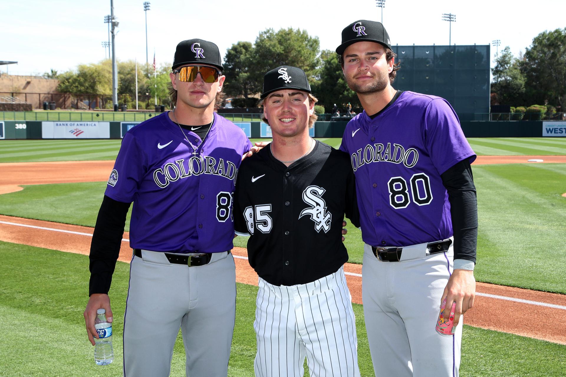 Cole Carrigg, Chase Meidroth and Kyle Karros