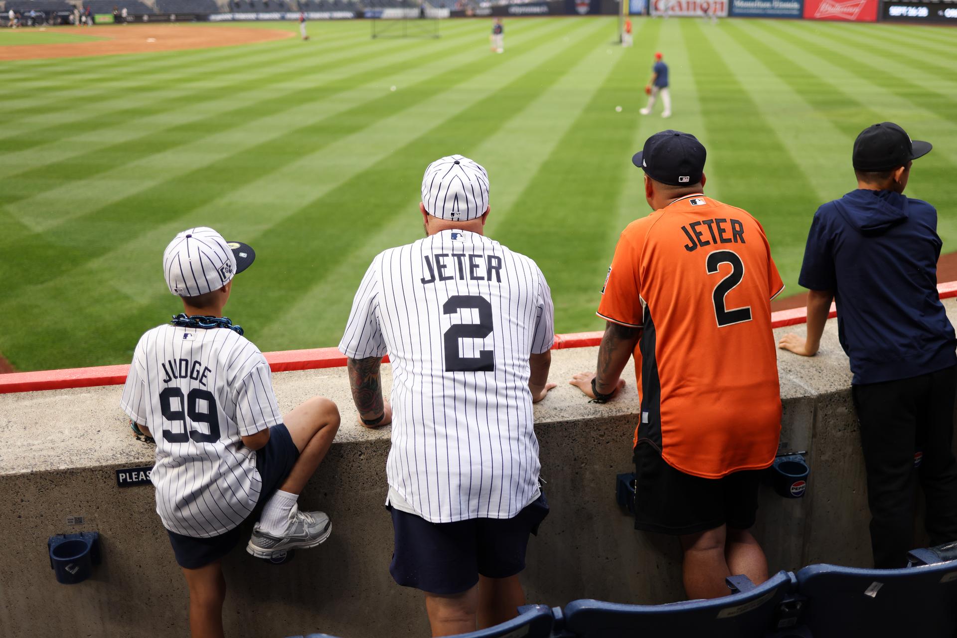 Yankees fans at Yankee Stadium