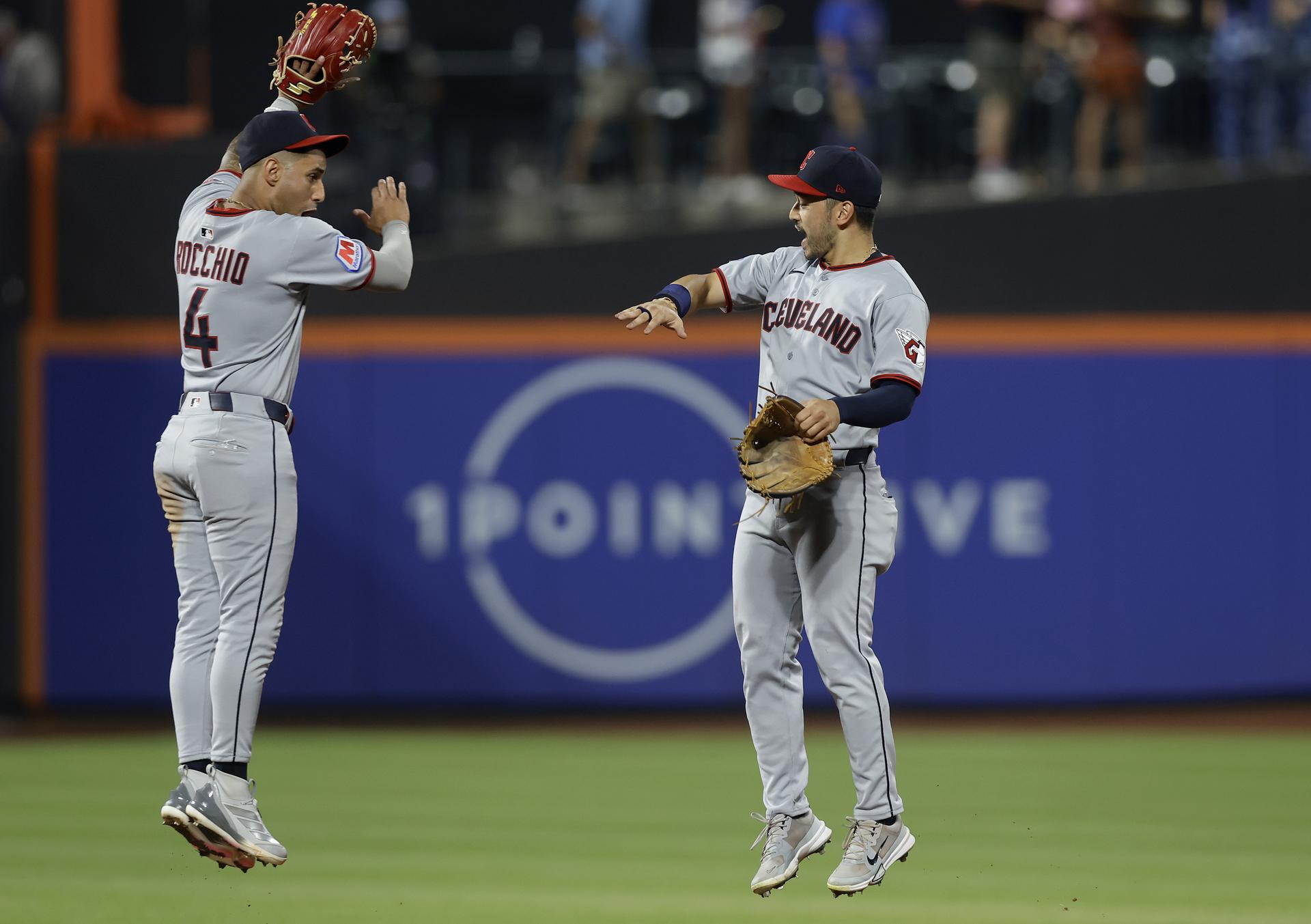 Steven Kwan (right) and Brayan Rocchio (left)