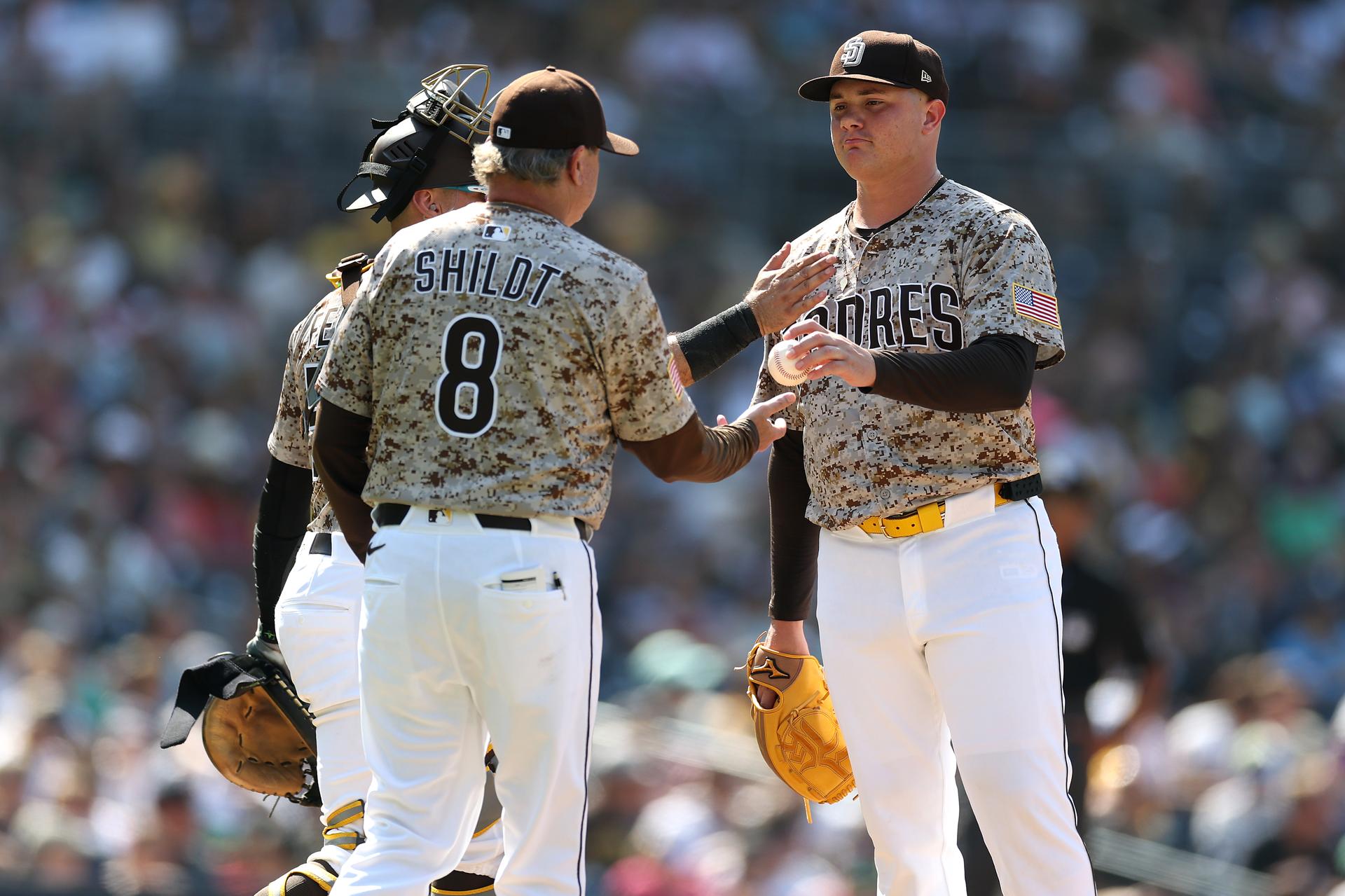 Mike Shildt and Adrian Morejon