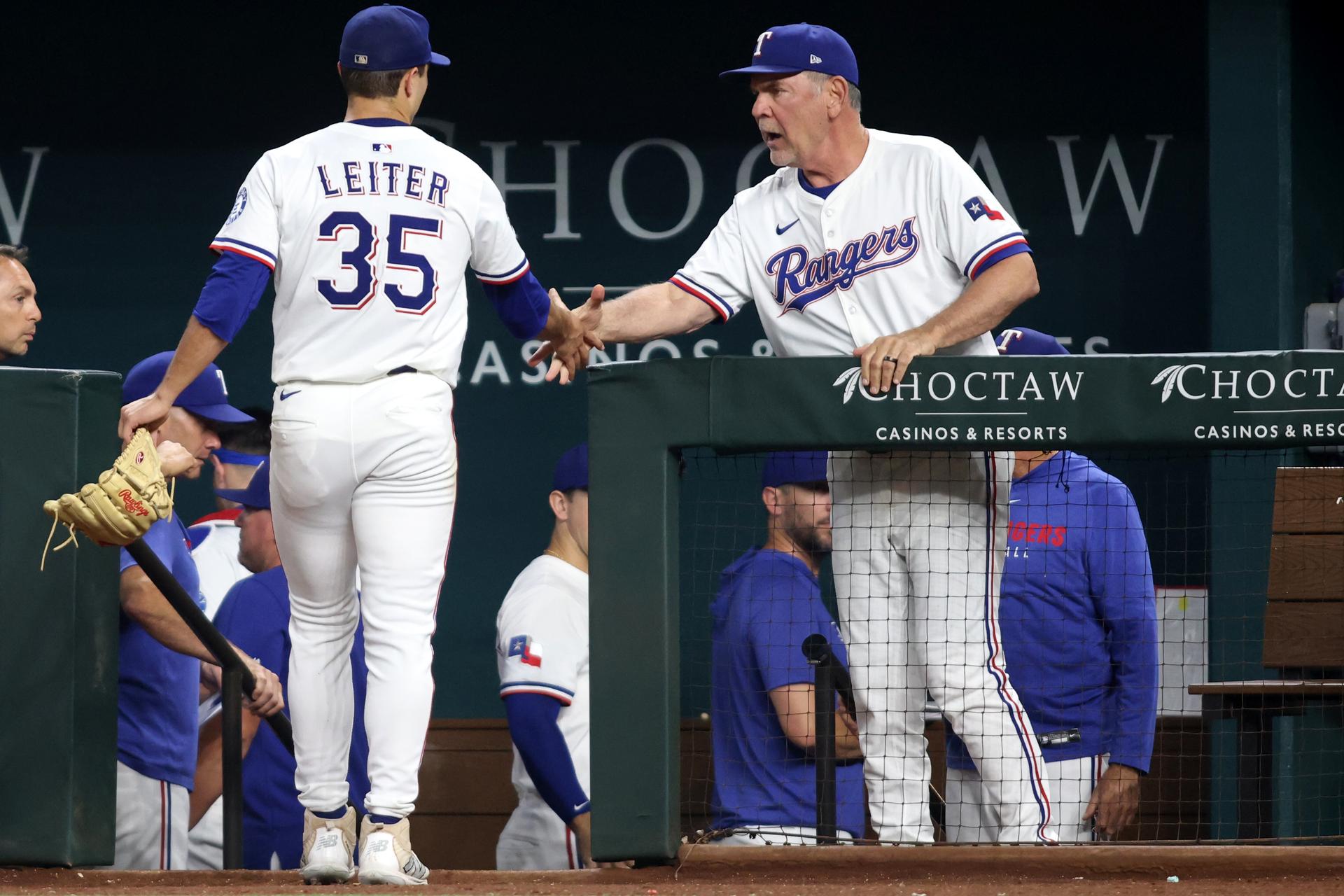 Jack Leiter and Bruce Bochy