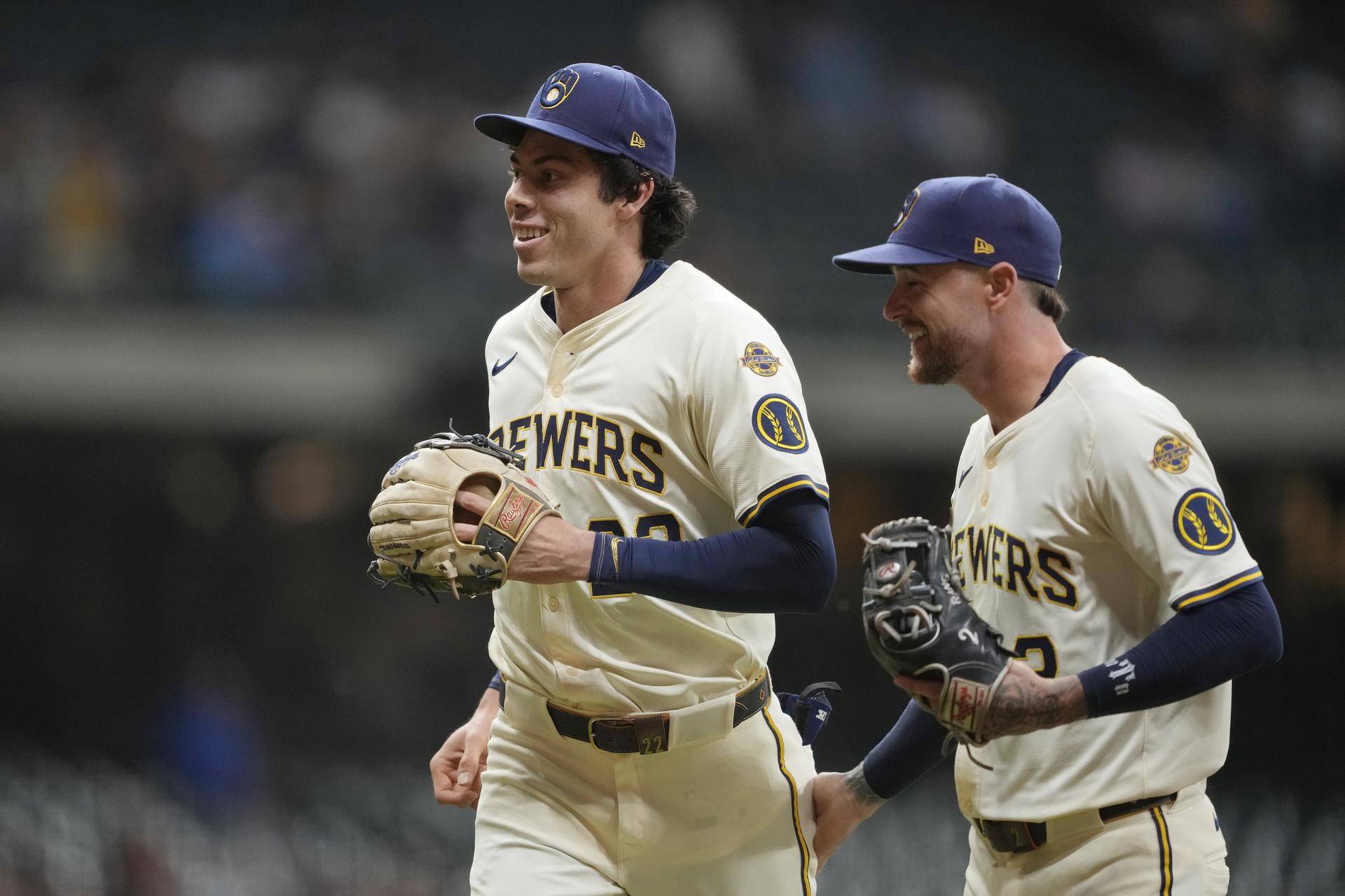 Christian Yelich and Brice Turang