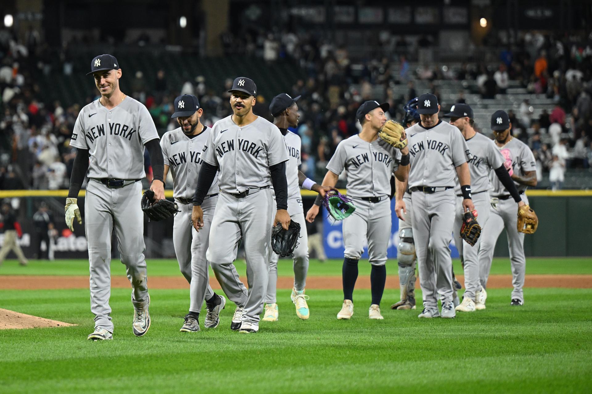 Yankees after their victory on Aug. 30 