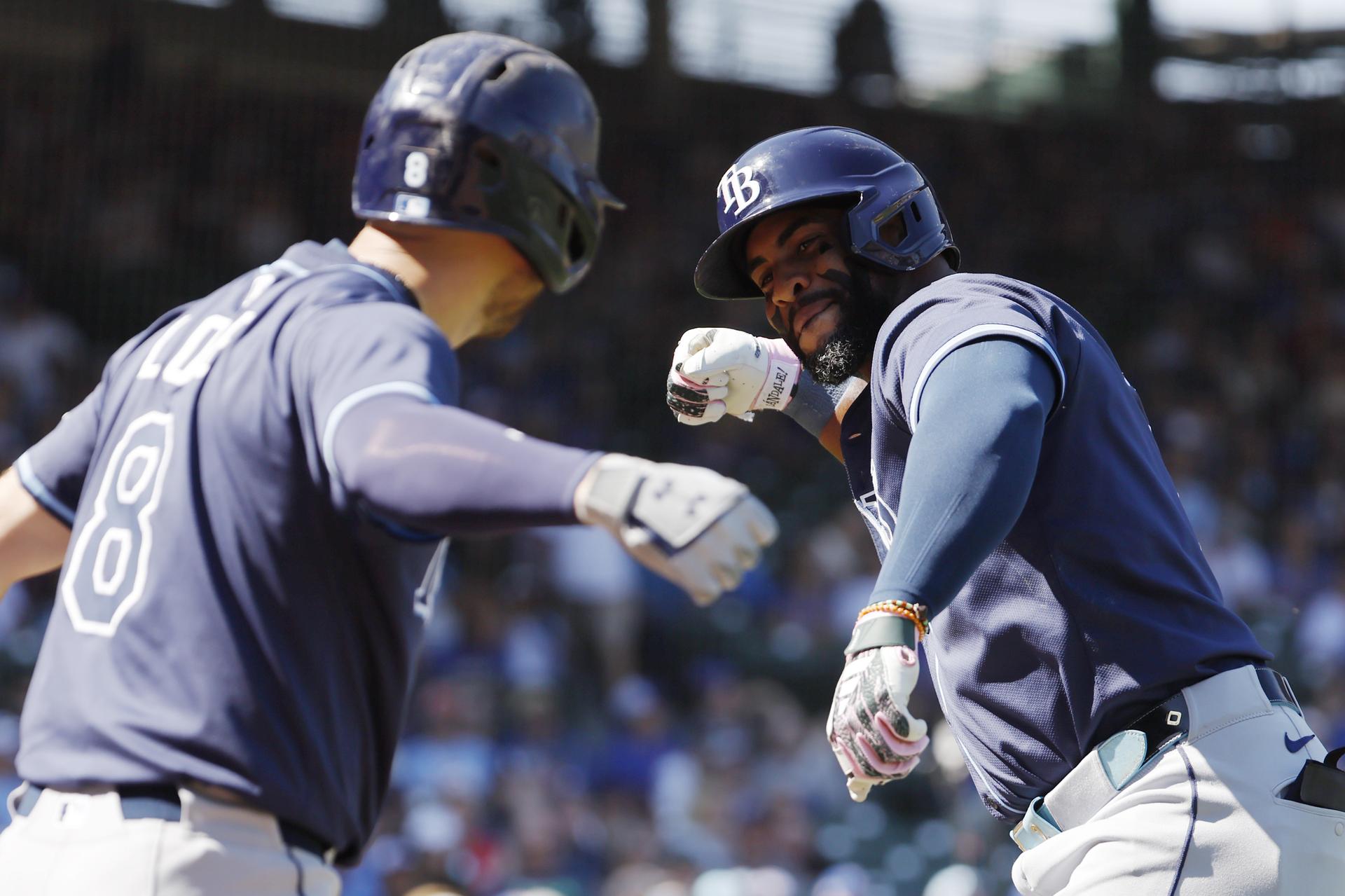 Yandy Díaz and Brandon Lowe