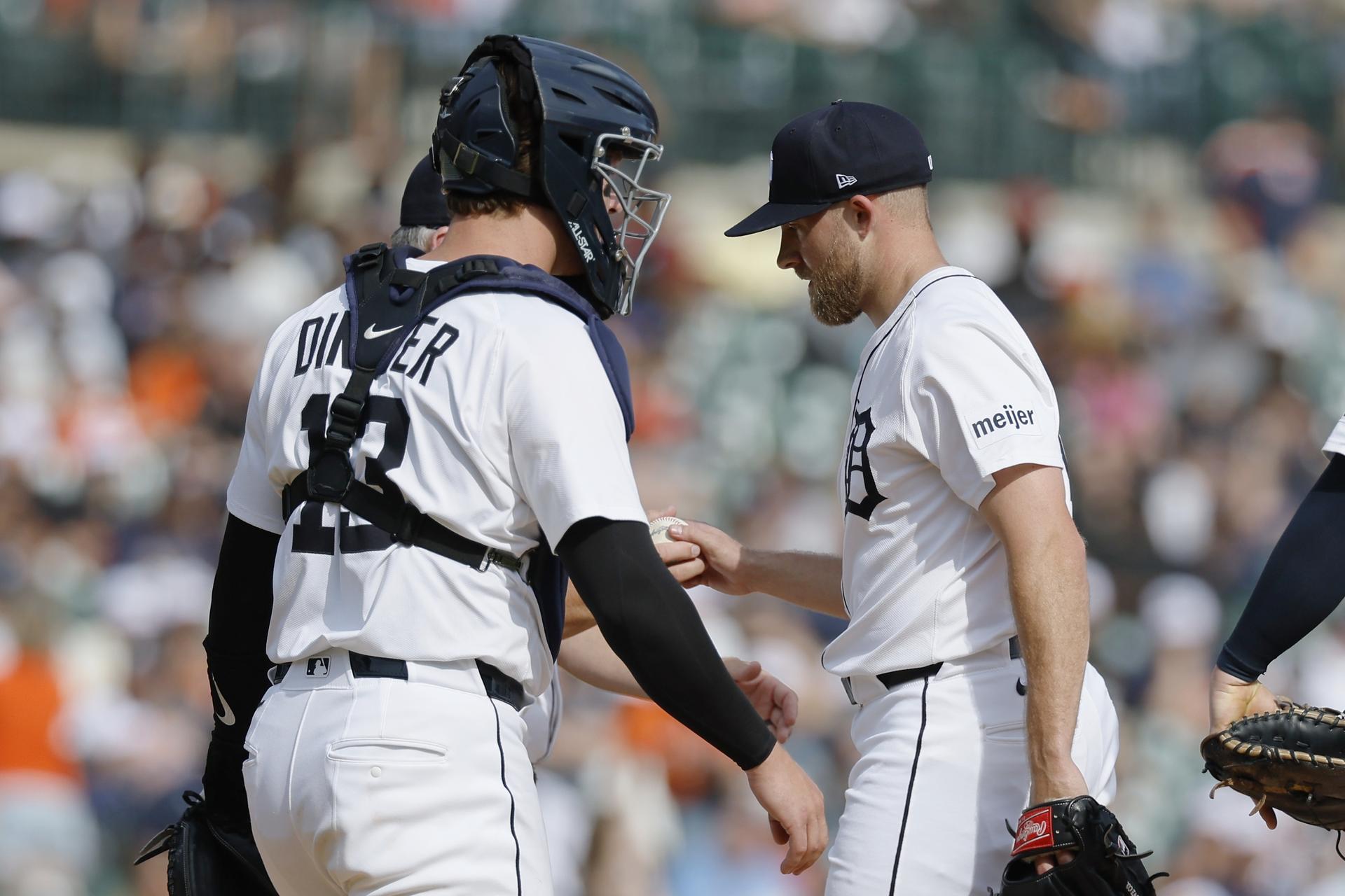 Dillon Dingler, Will Vest and A.J. Hinch