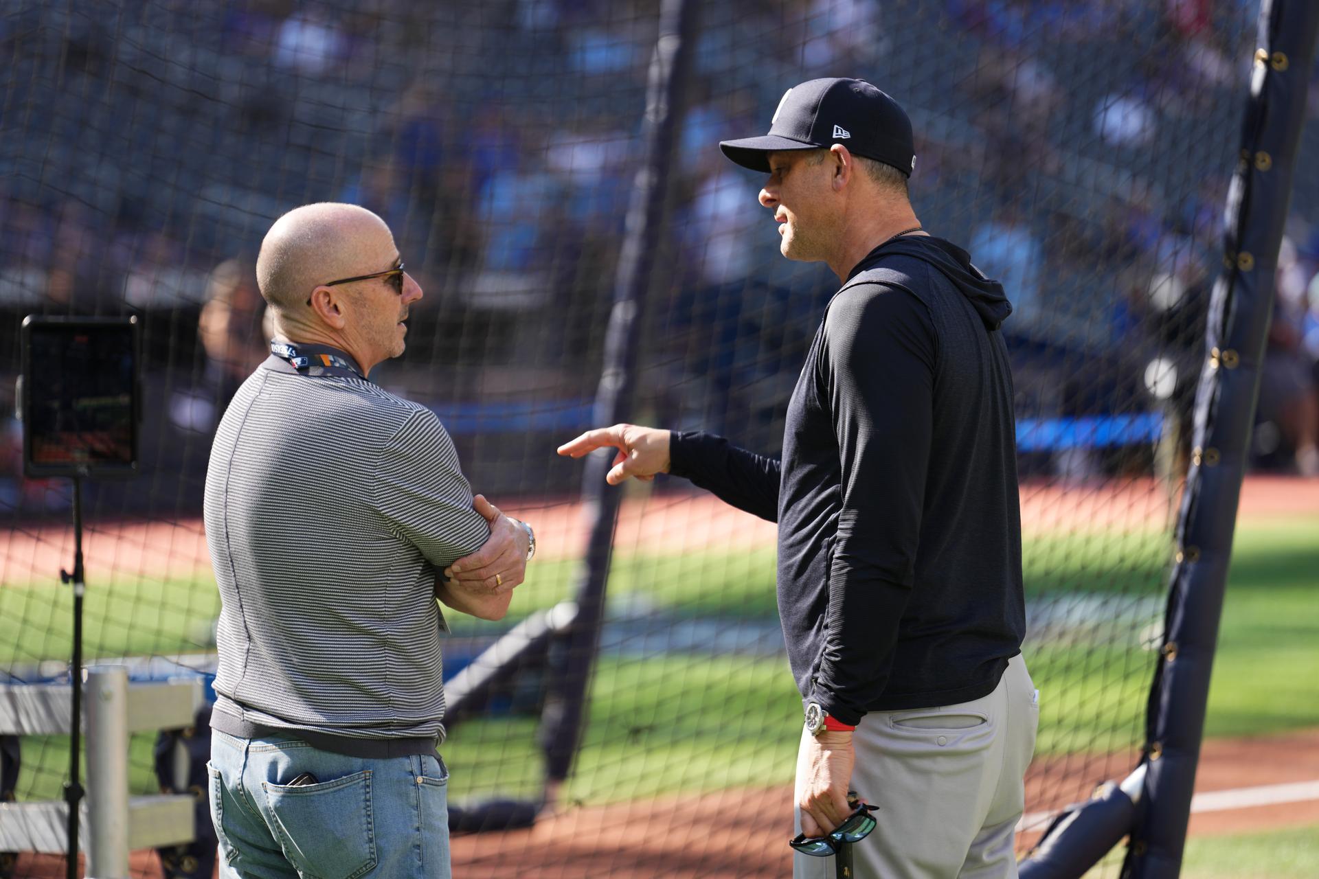 Brian Cashman and Aaron Boone