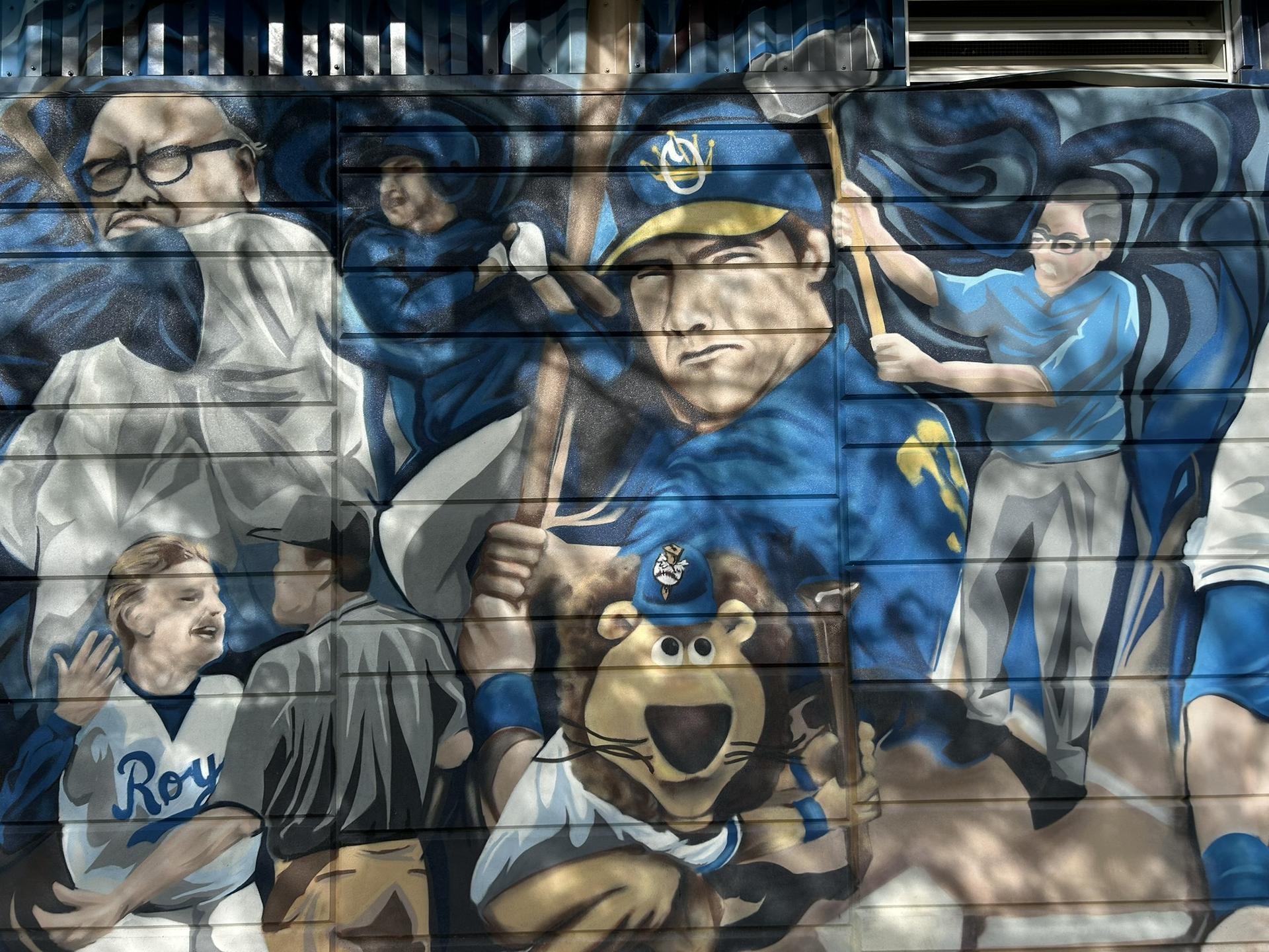 Omaha Golden Spikes mural