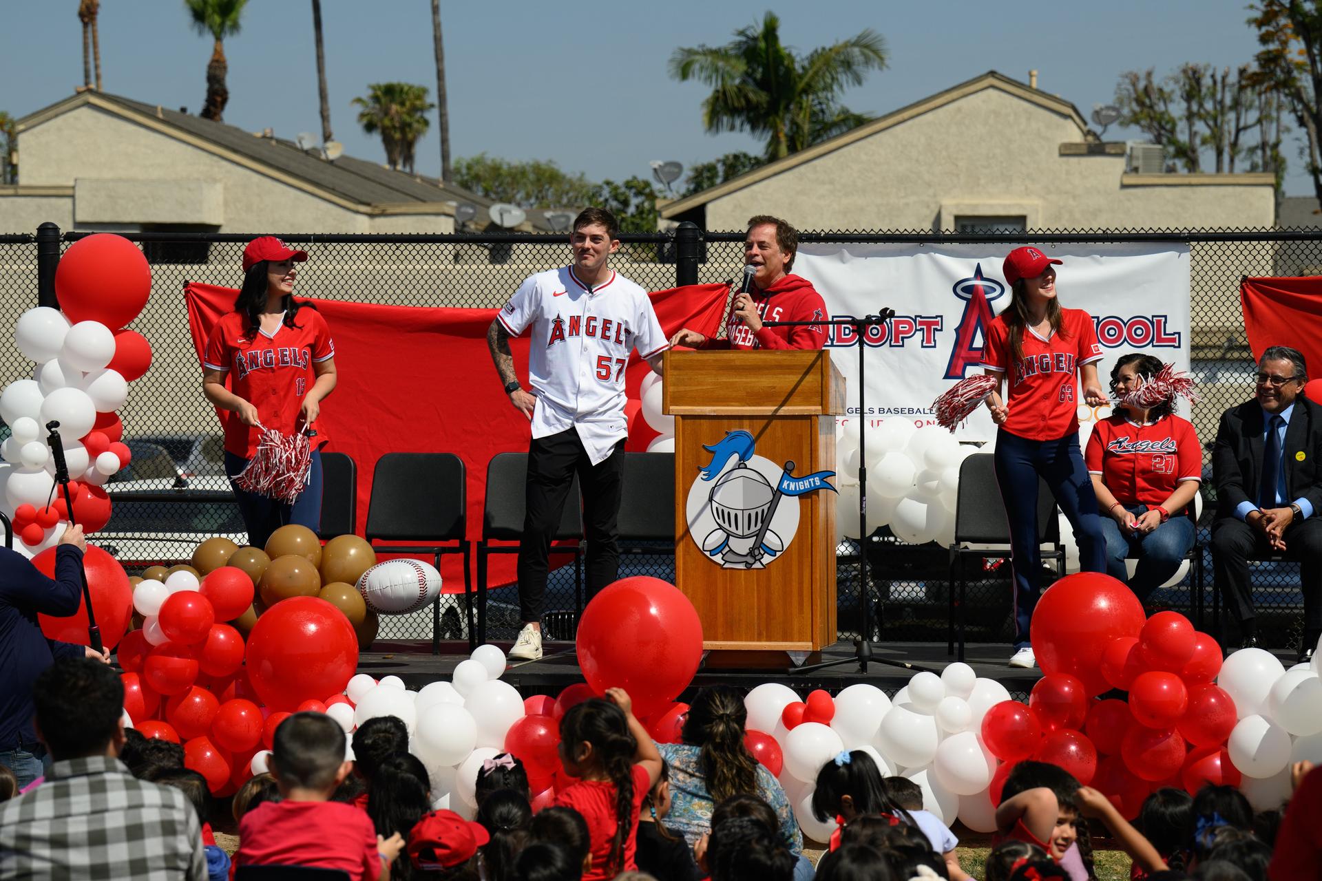 Garrett McDaniels at Adopt-A-School program