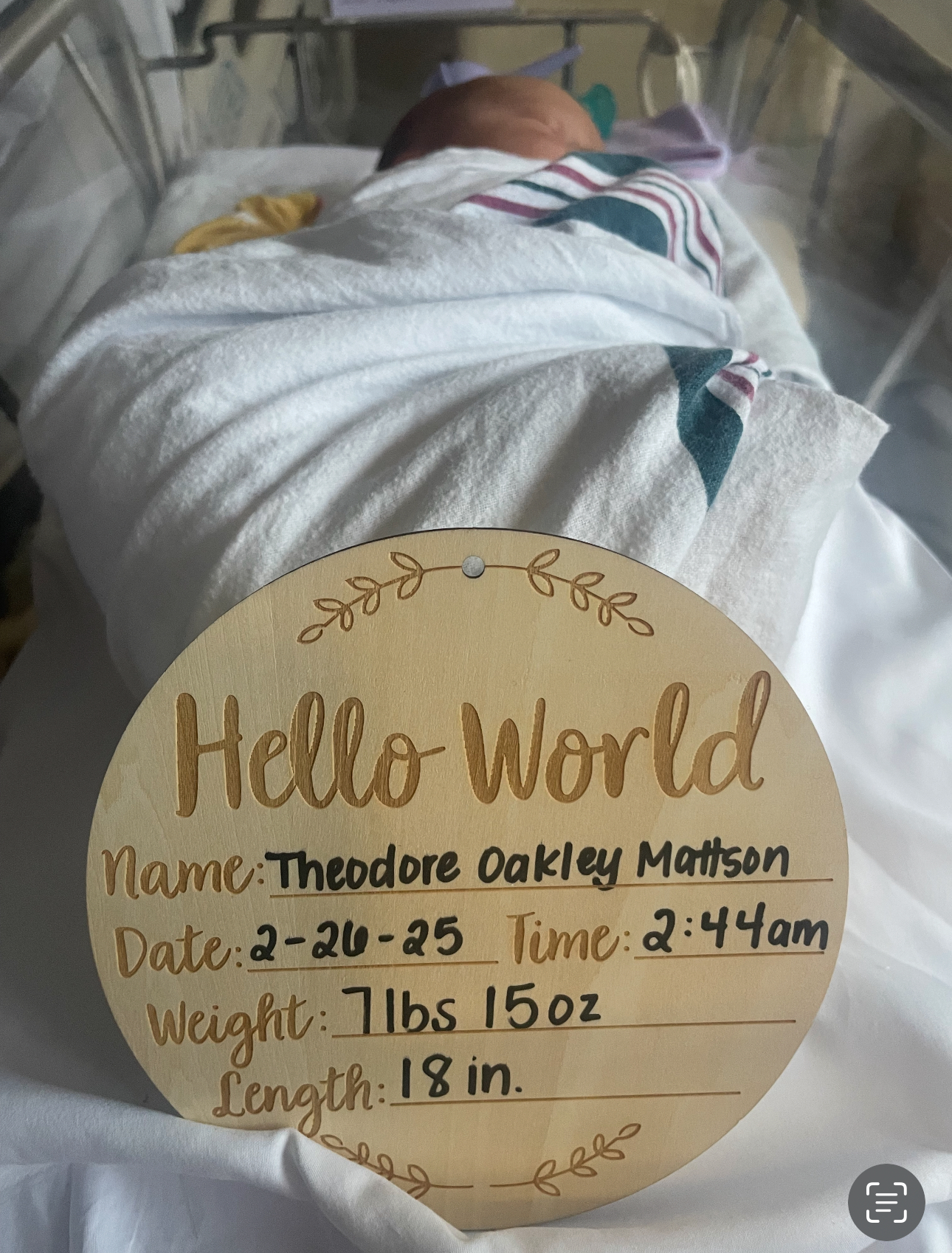 Theodore Mattson's birth information