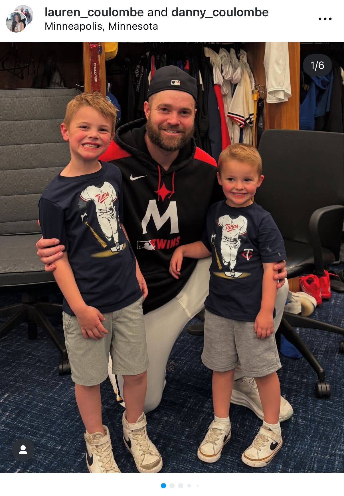 Danny Coulombe with his family
