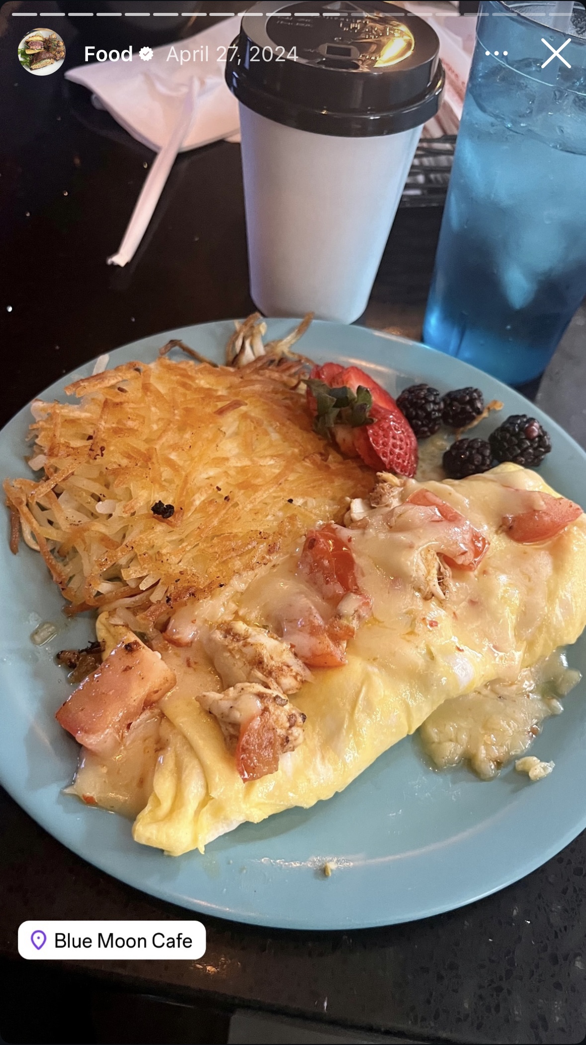 Brent Rooker's picture of breakfast on Instagram