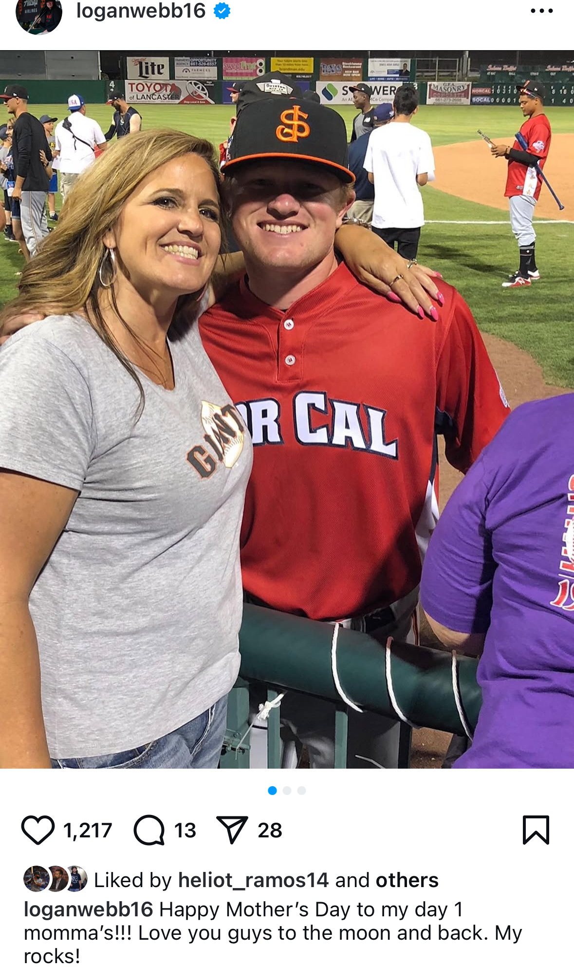 From L to R: Christie Fecanin Webb, Logan Webb