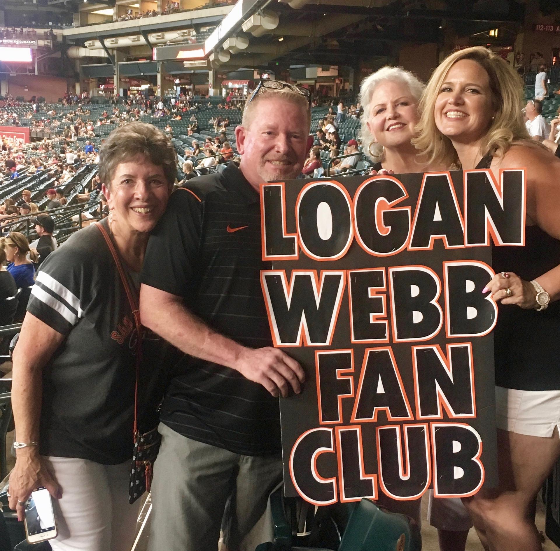 From L to R: Jan Webb, Erik Webb, Patty Fecanin, Christie Webb