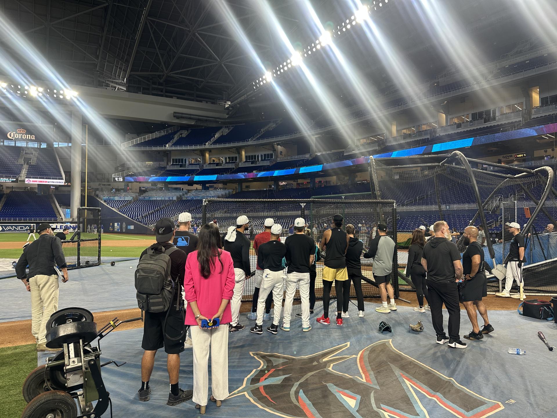 Marlins batting practice competition