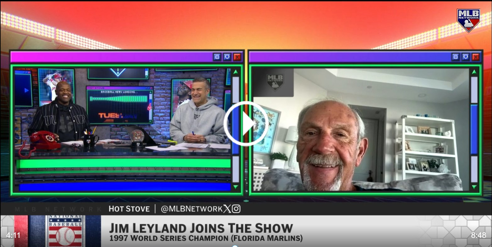 Jim Leyland on Hot Stove