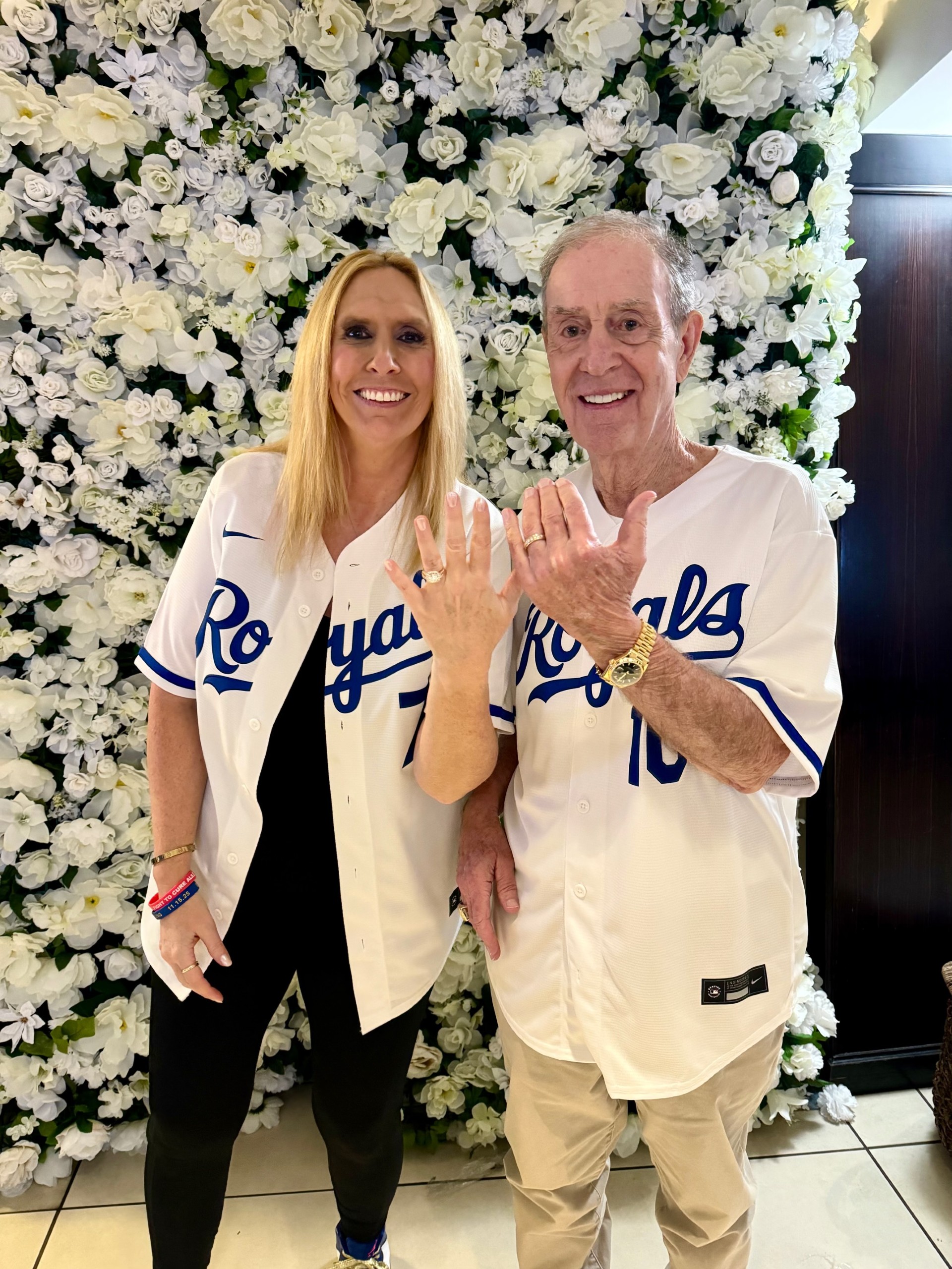 Denny Matthews with his wife, Amy