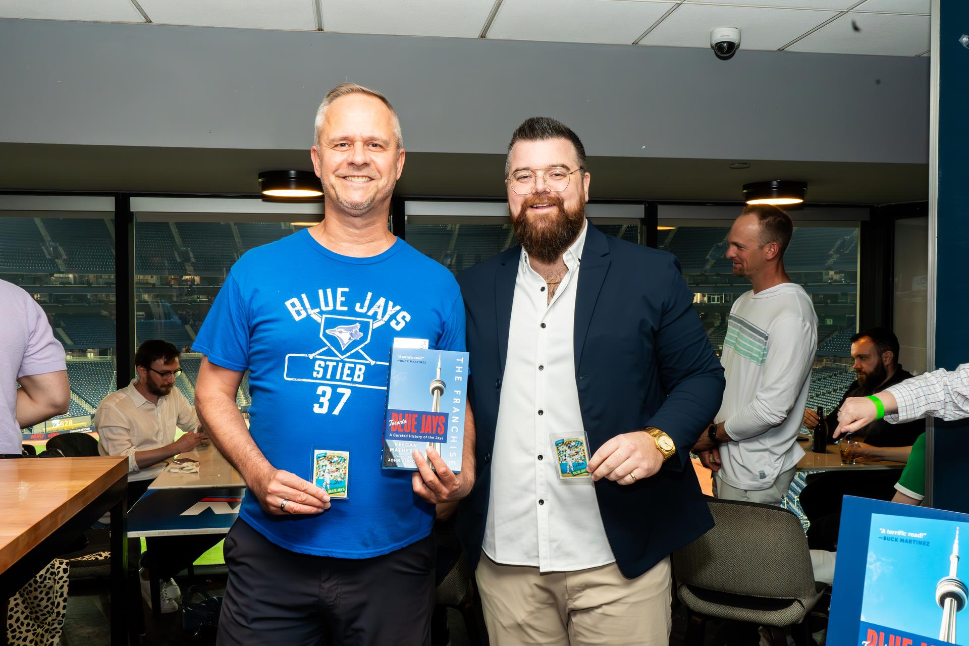 Keegan Matheson and a Blue Jays fan