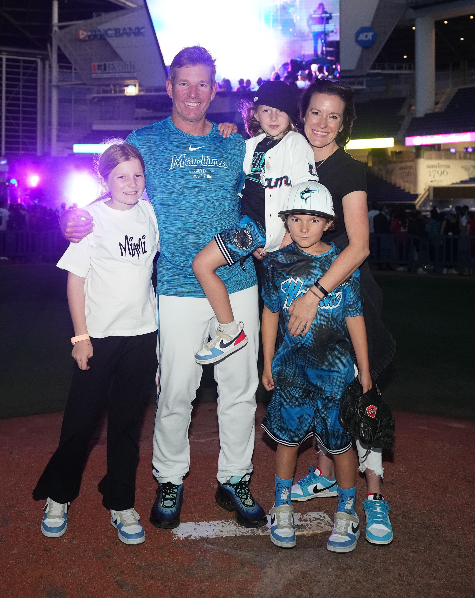 Clayton McCullough with his wife, Jill, and their three kids