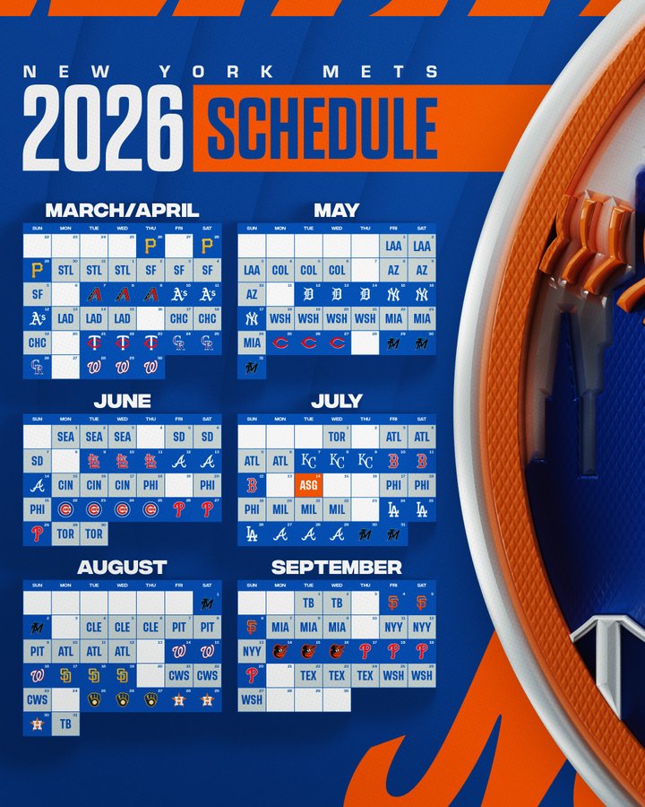 Mets 2026 schedule