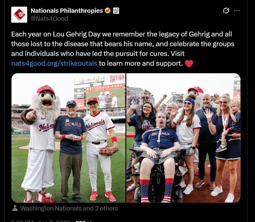Lou Gehrig Day at Nationals Park