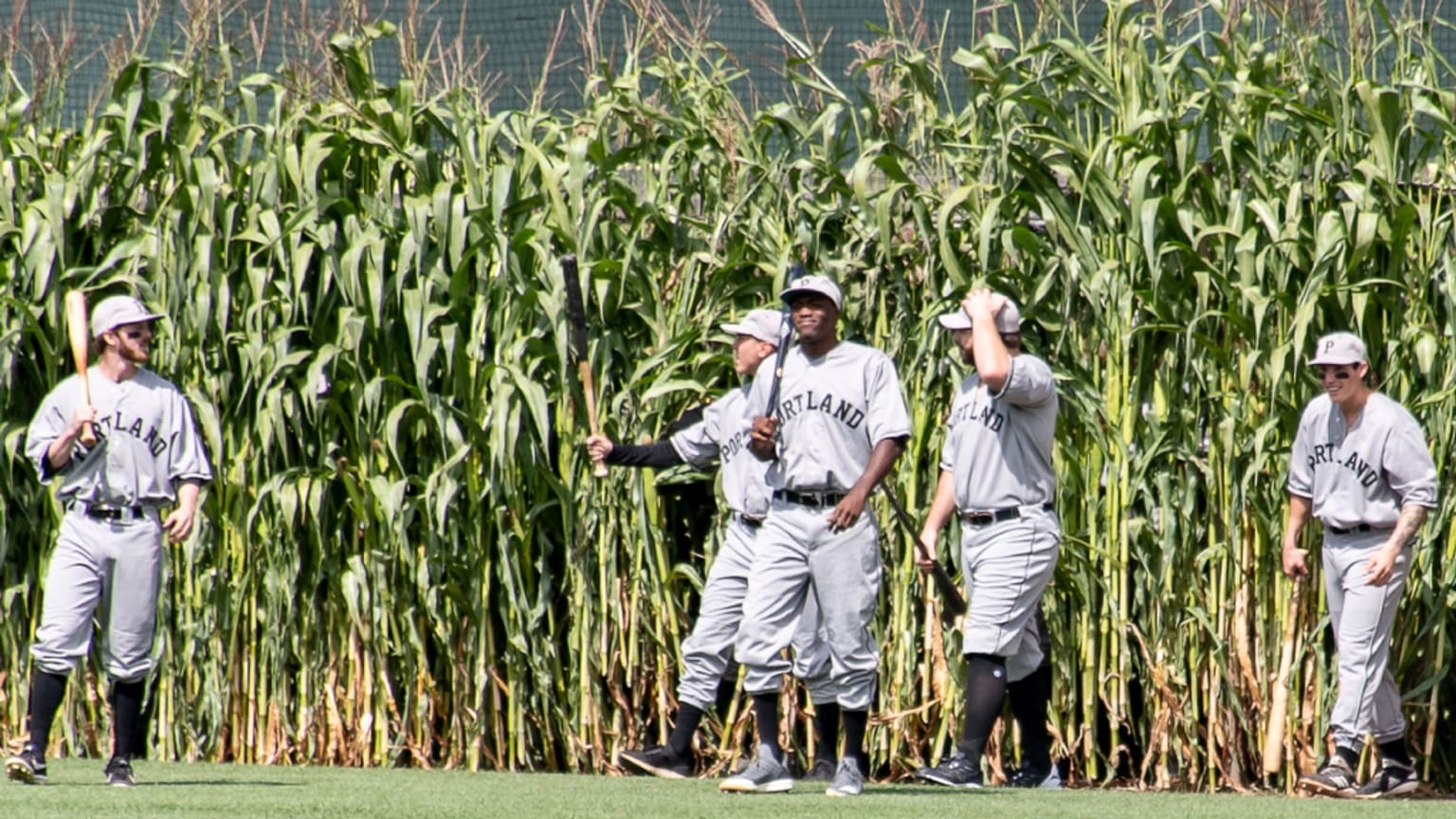 Portland players in corn