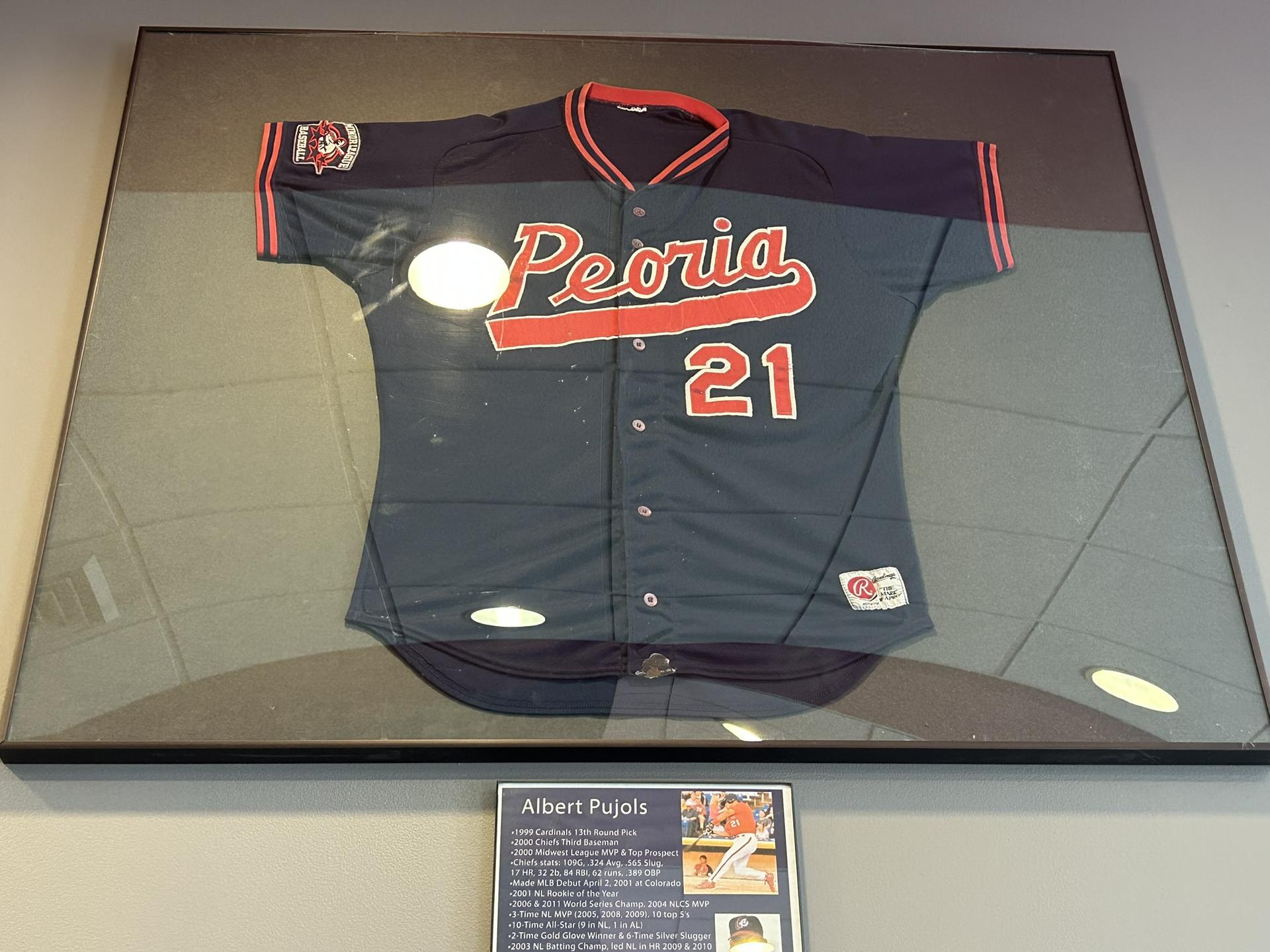Pujols' Peoria jersey