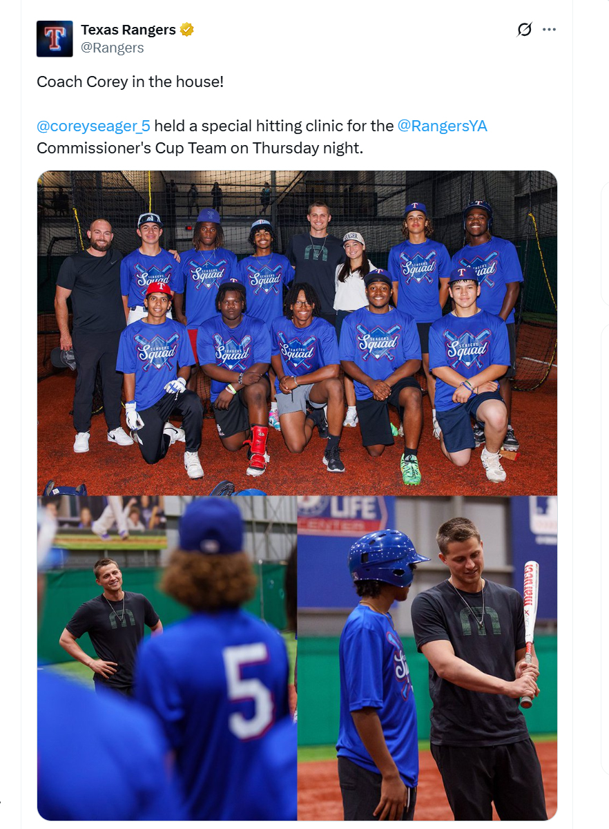 Rangers post on X