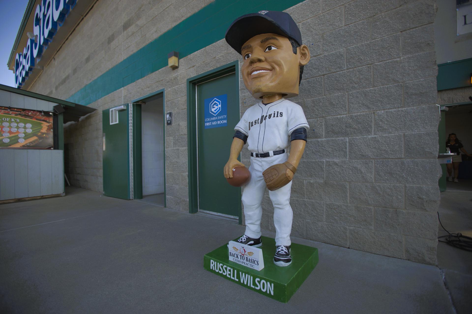 Giant Russell Wilson bobblehead