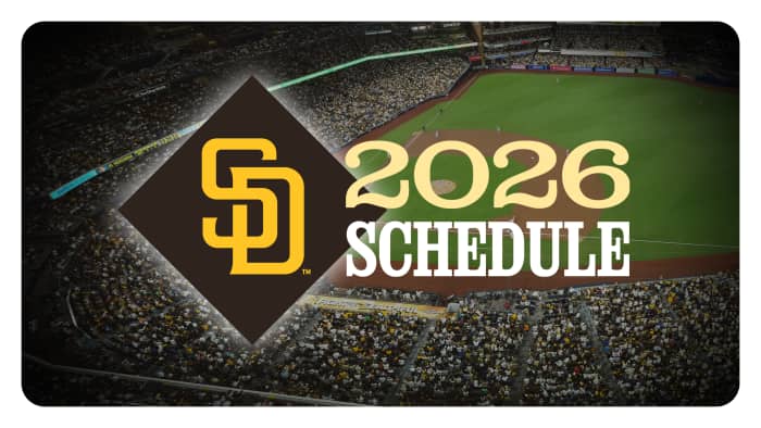 Padres' 2026 schedule
