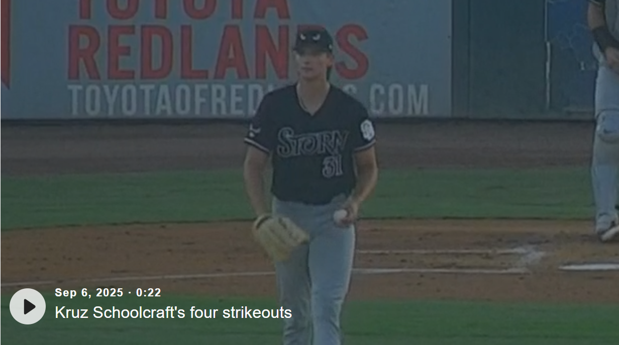 Kruz Schoolcraft's four strikeouts