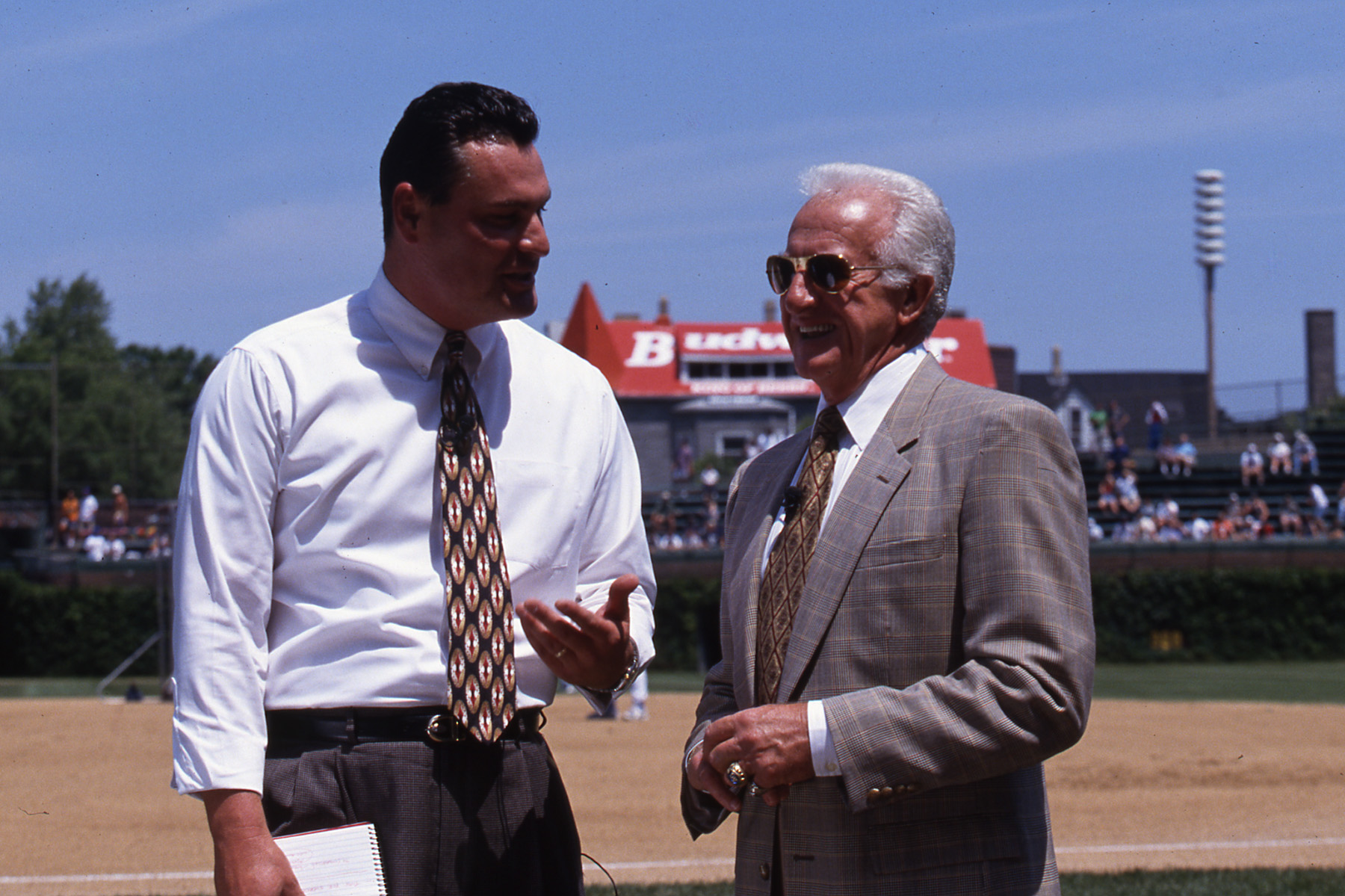 Bob Uecker and Bill Schroeder