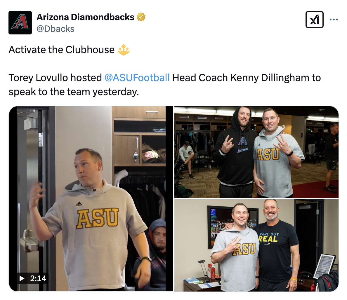 Kenny Dillingham's visit with the D-backs