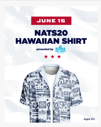 Nats20 Hawaiian Shirt giveaway