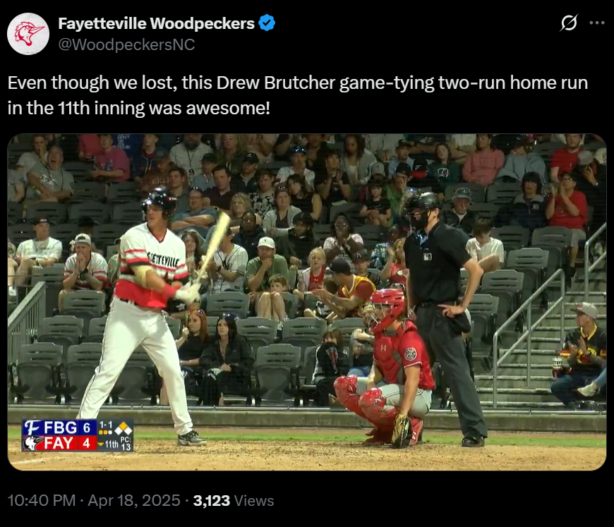 Drew Brutcher home run