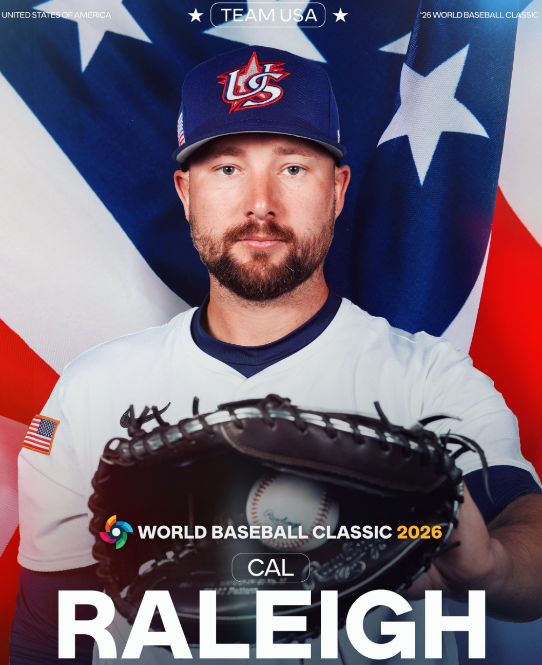 Cal Raleigh will join Team USA at the 2026 World Baseball Classic. 