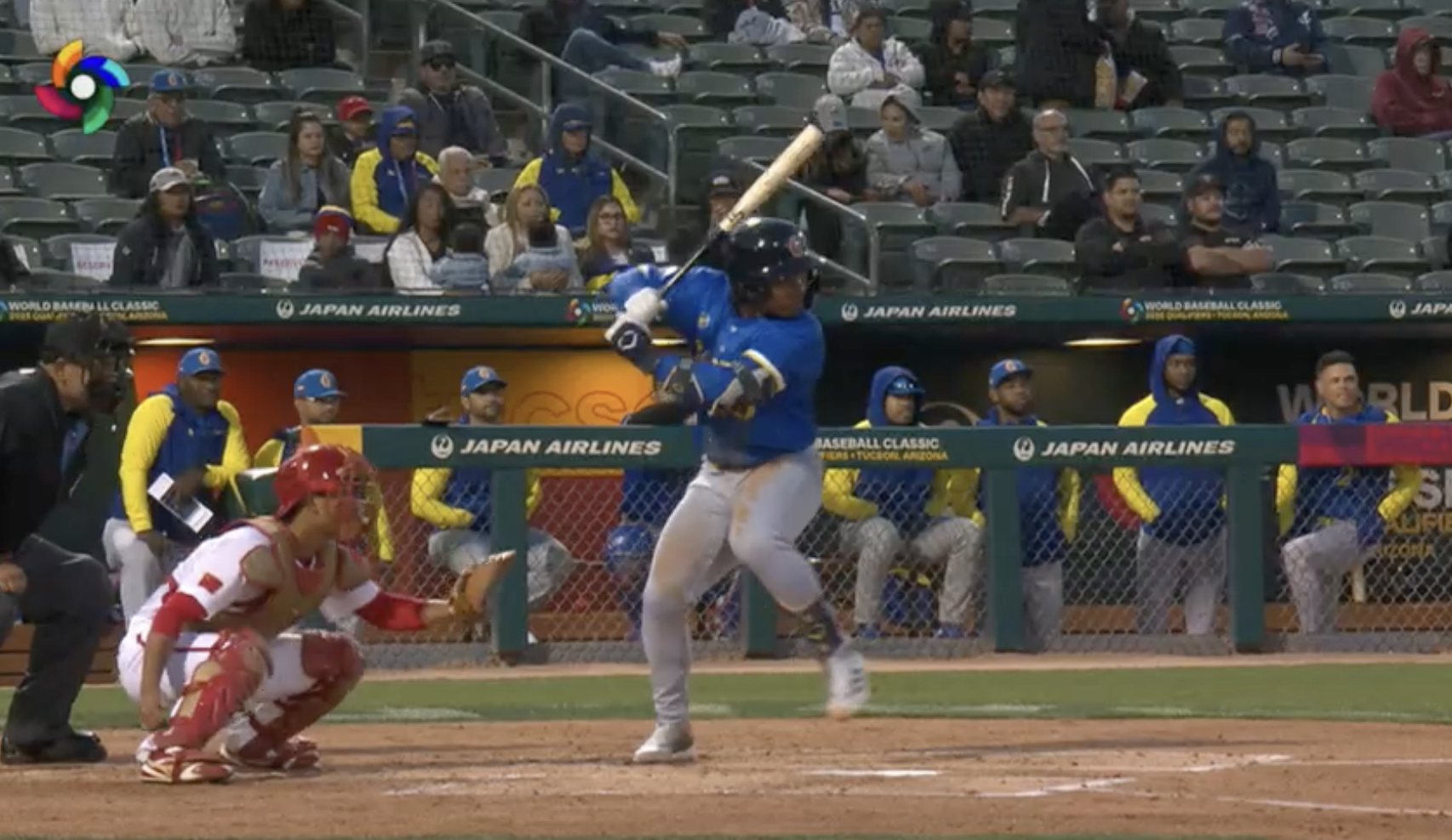 Michael Arroyo laces a double during the World Baseball Classic Qualifiers.